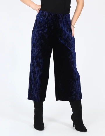 Pantaloni trei sferturi Bershka, bleumarin