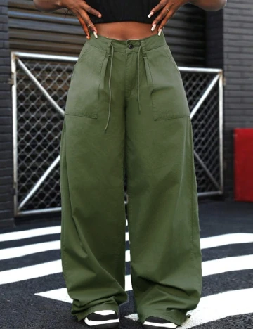 Pantaloni SHEIN, verde