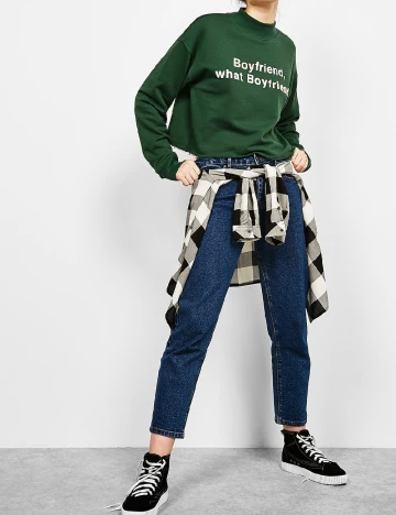 Bluza Bershka, verde Verde