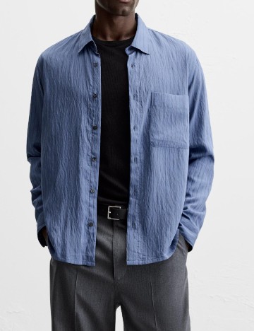 Camasa Zara, albastru