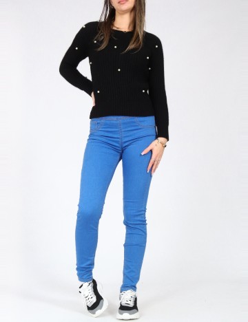 Blugi Bershka, albastru