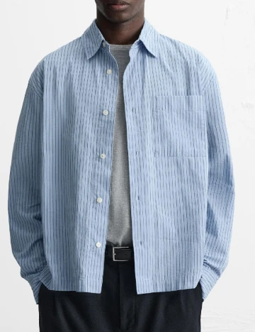 Camasa Zara, albastru Albastru