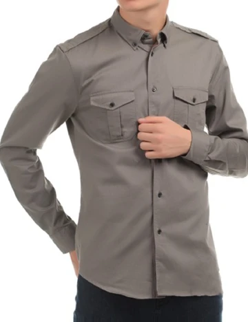 Camasa Zara, gri Gri