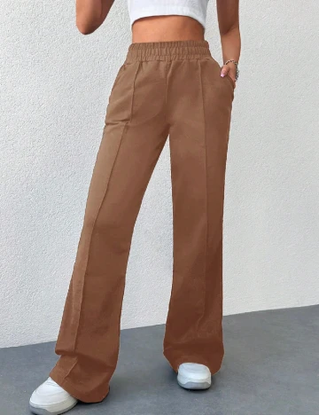 Pantaloni SHEIN, maro