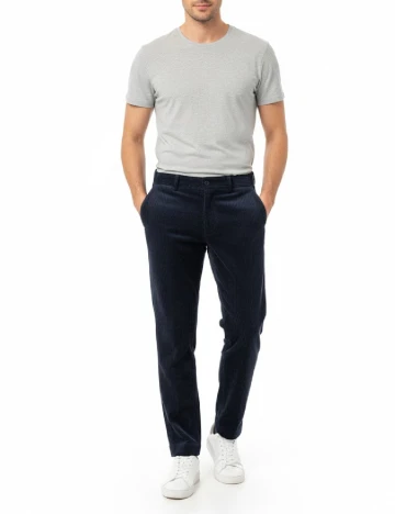 Pantaloni Zara, bleumarin inchis Albastru