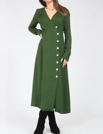 Rochie medie Massimo Dutti, verde