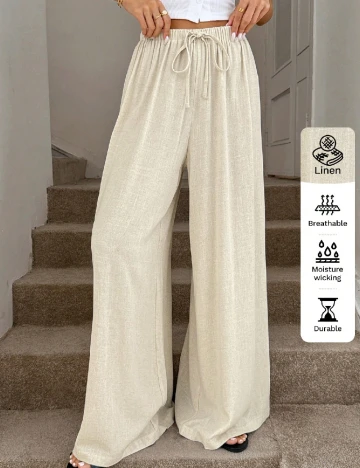 Pantaloni SHEIN, bej Crem