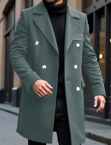 Palton SHEIN, verde Verde