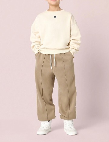 
						Pantaloni SUMWON, maro deschis