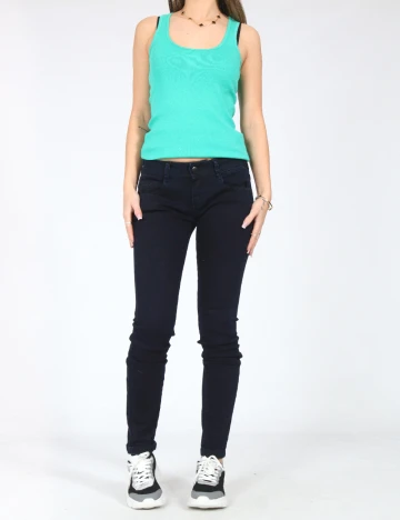 Blugi Zara, albastru Albastru