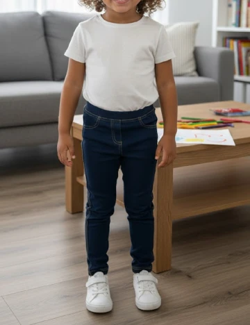 Pantaloni Zara, bleumarin Albastru