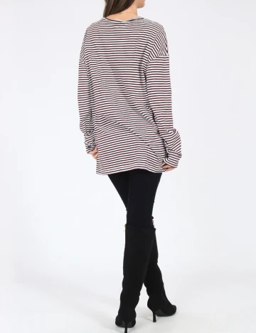 Bluza Oversize Zara, pruna