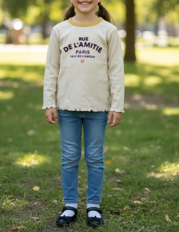 Bluza Zara, crem Crem