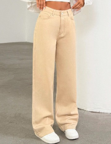 
						Blugi SHEIN, maro deschis