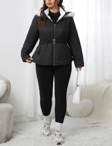 Geaca SHEIN CURVE, negru