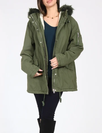 Geaca Pull&Bear, verde Verde