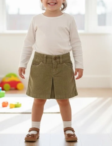 Fusta Zara, verde Verde