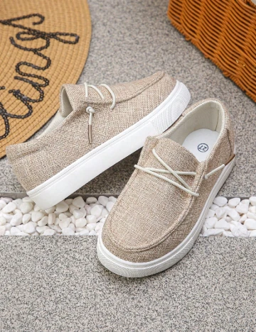 Mocasini Shein Kids, crem