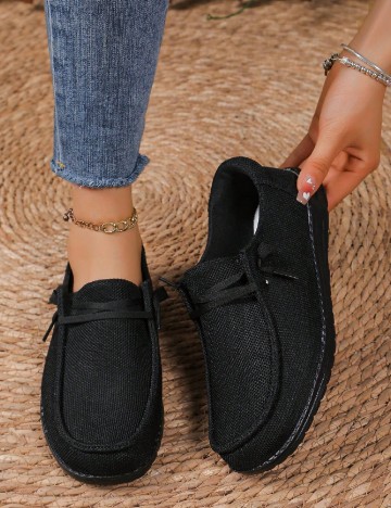 
						Mocasini SHEIN, negru