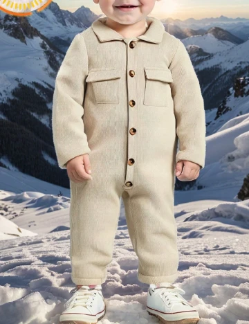 Salopeta Shein Kids, bej