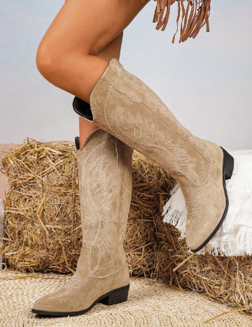 
						Cizme SHEIN, maro deschis