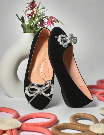 Balerini Shein Kids, negru Negru