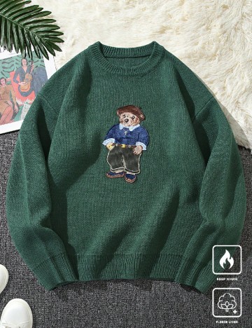 
						Pulover SHEIN, verde