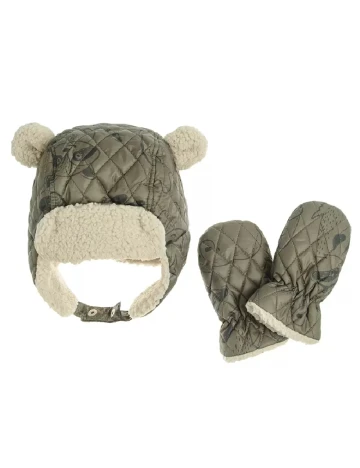 Set caciula si manusi Cool Club, verde