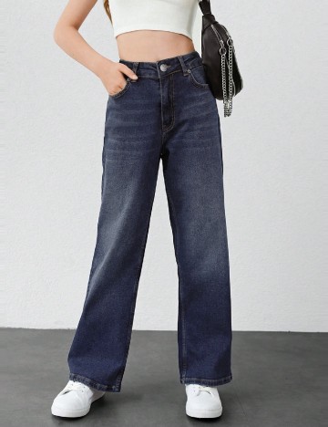 
						Blugi Shein Kids, bleumarin