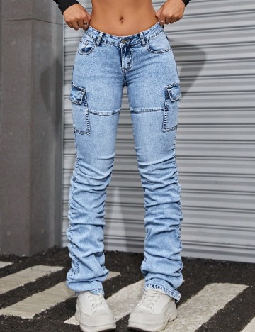 
						Blugi SHEIN, albastru