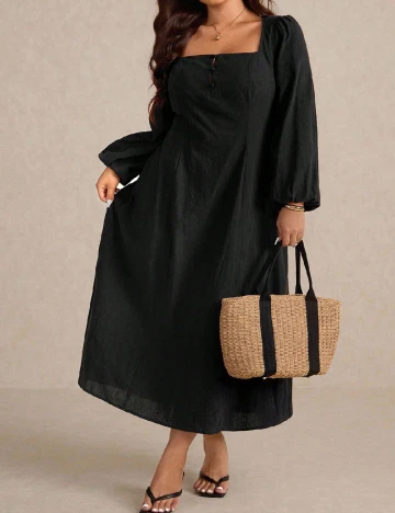 Rochie medie SHEIN CURVE, negru