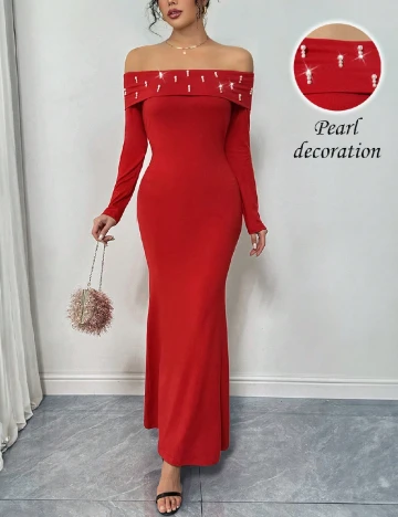 Rochie lunga SHEIN, rosu