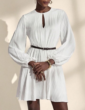 
						Rochie scurta SHEIN, alb
