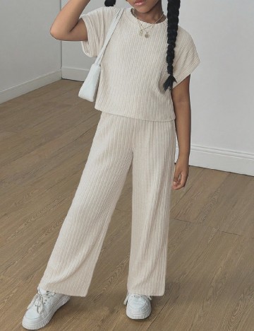 
						Compleu Shein Kids, crem