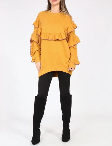 Bluza Oversize Bershka, galben Galben