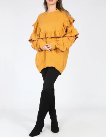 Bluza Oversize Bershka, galben Galben