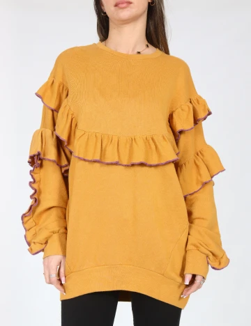 Bluza Oversize Bershka, galben Galben