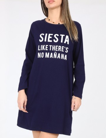 Rochie de noapte Oysho, albastru