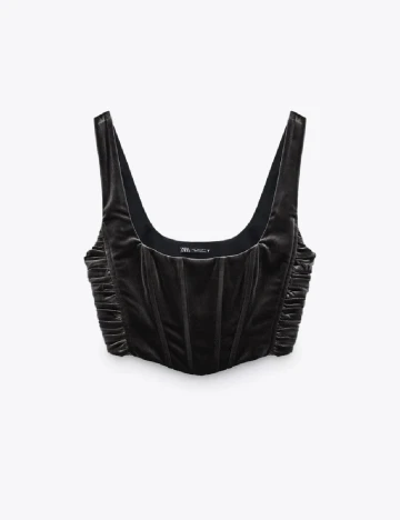 Top Zara, gri inchis