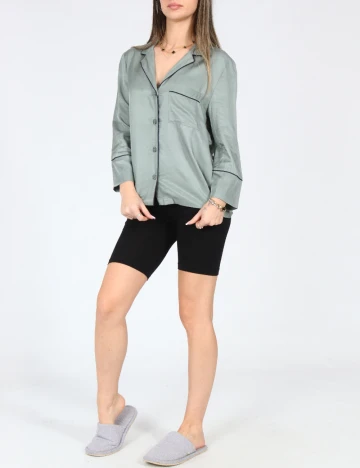 Bluza de pijama Oysho, verde