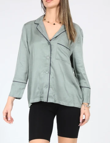 Bluza de pijama Oysho, verde