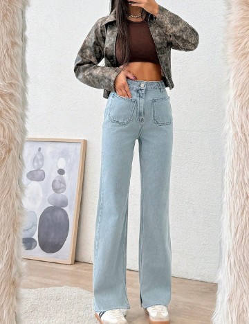 
						Blugi SHEIN, albastru