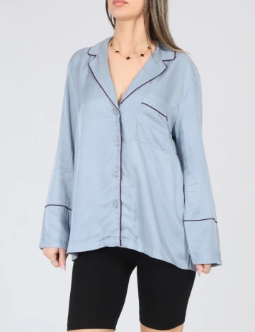 Bluza de pijama Oysho, albastru