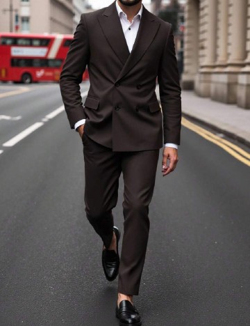 
						Costum SHEIN, maro inchis