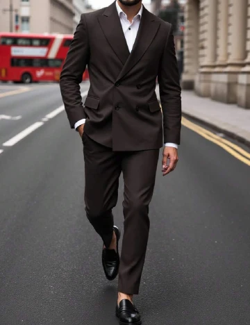 Costum SHEIN, maro inchis