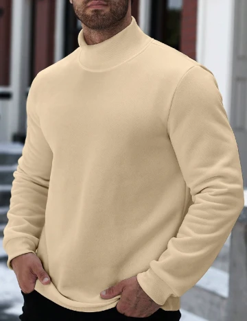 Bluza SHEIN Plus Size Men, crem