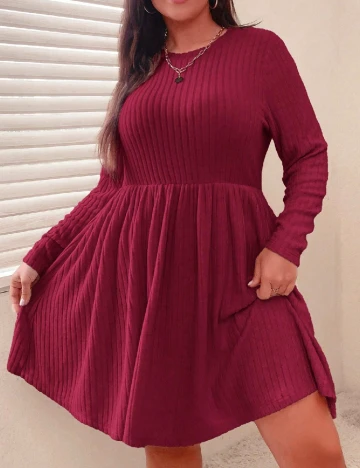 Rochie scurta SHEIN CURVE, roz