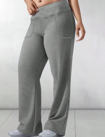 Pantaloni SHEIN CURVE, gri