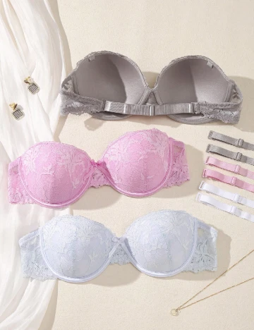 Set sutiene 3 bucati SHEIN, mix culori