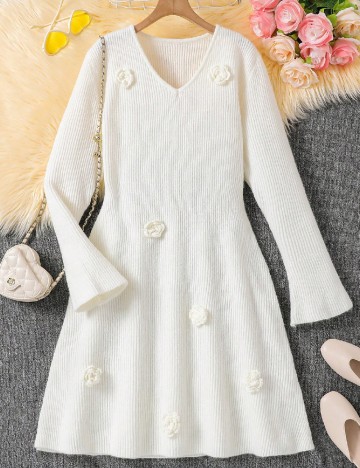 
						Rochie Shein Kids, alb